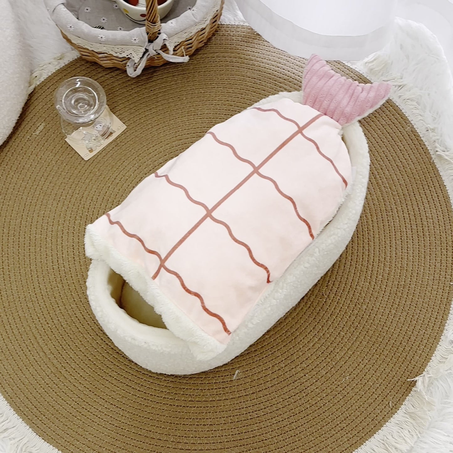 New Pet Nest Warm Sushi Modeling Dog Mattress Removable Autumn And Winter New Product Cat Nest Kennel Universal In All Seasons
