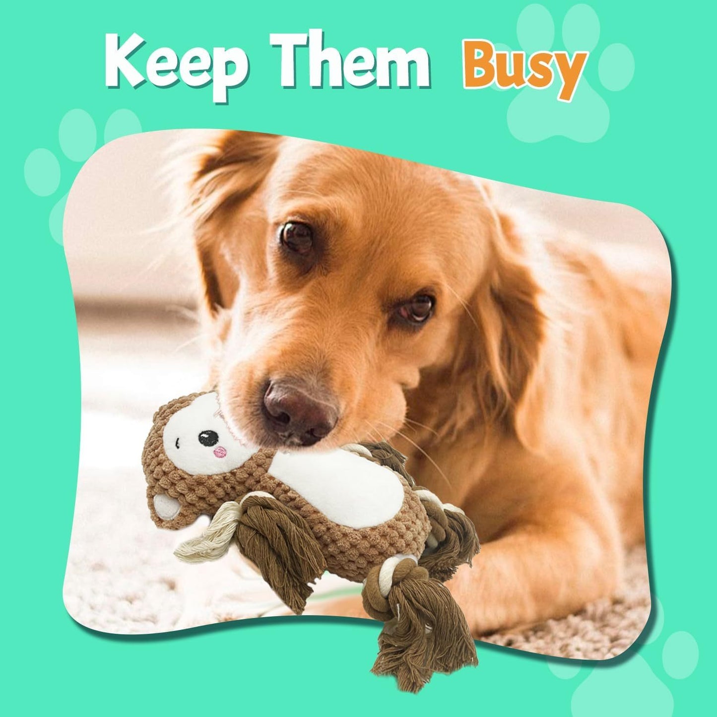 Stuffed Squeaky Dog Toys Plush Toys Assortment Value Bundle Puppy Pet Squeak Toy For Medium Large Dogs