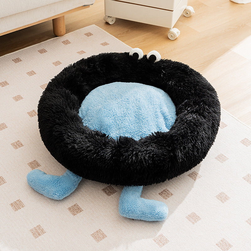Elf Briquettes Plush Kennel Sleeping Mat Autumn And Winter Warm Thickened Than Bear Teddy Dog Bed Cat Bed Pet Nest