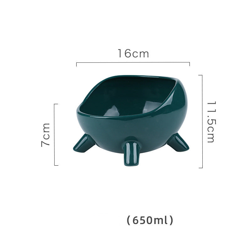 Cat Food Bowl For Cats And Small Dog Four-Legs Ceramic Cat Food And Water Bowls For Indoor Cute Cat Stability Food Dish
