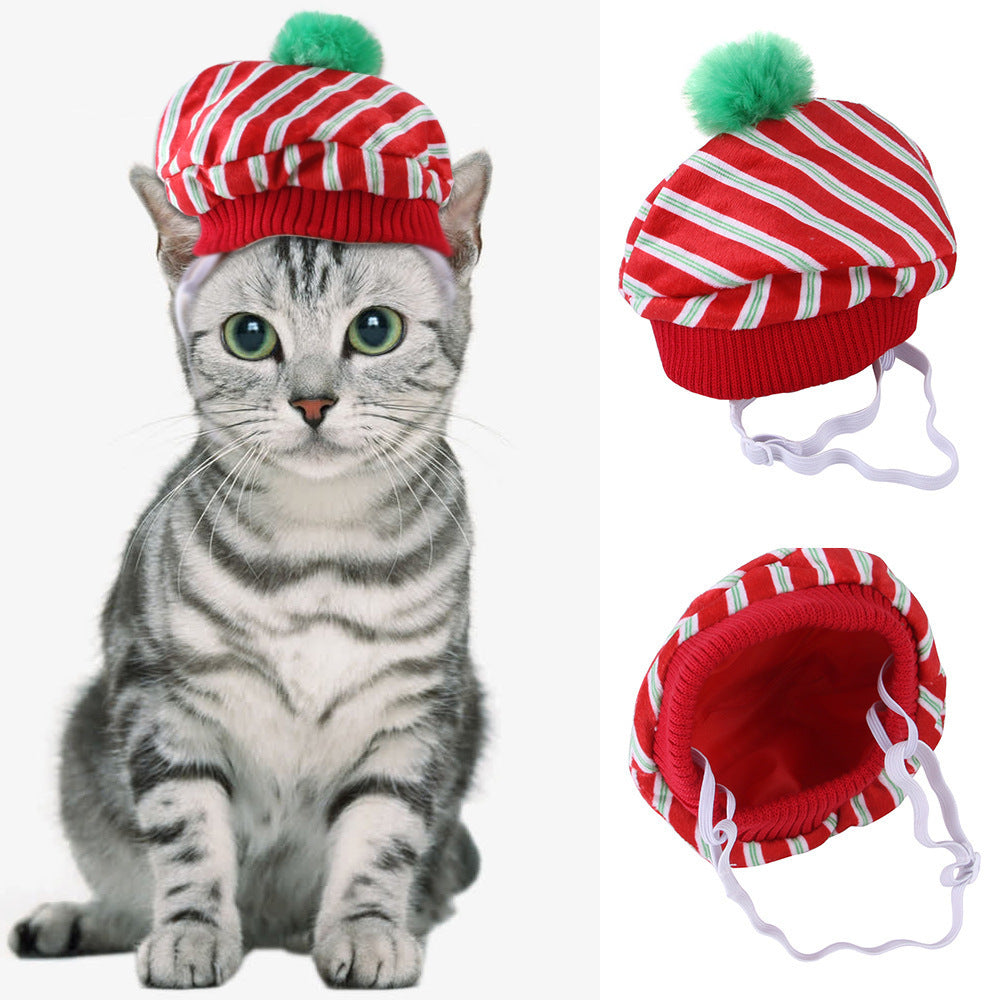 Funny Pet Dog Cat Costume Warm Hat Photo Props Headwear