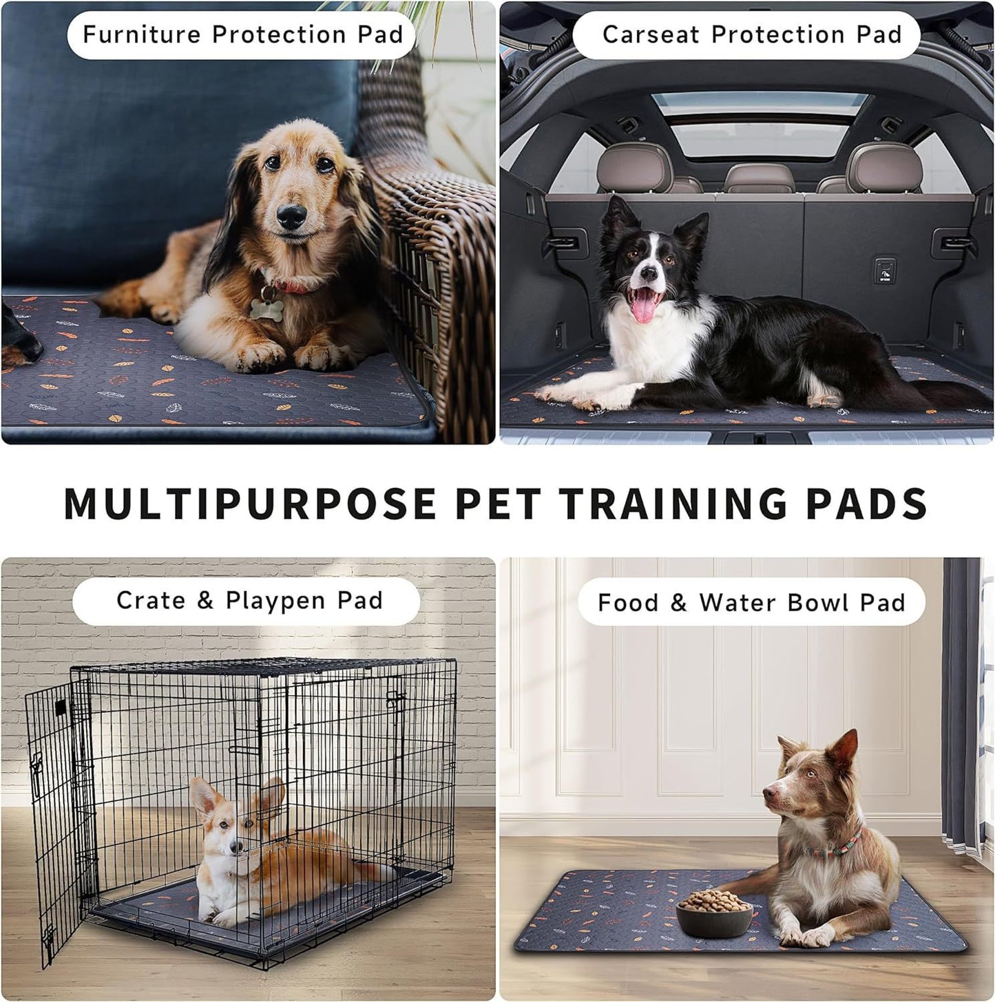 Breathable Absorbent Machine Washable Non-slip Training Dog Urine Pad Pet Supplies