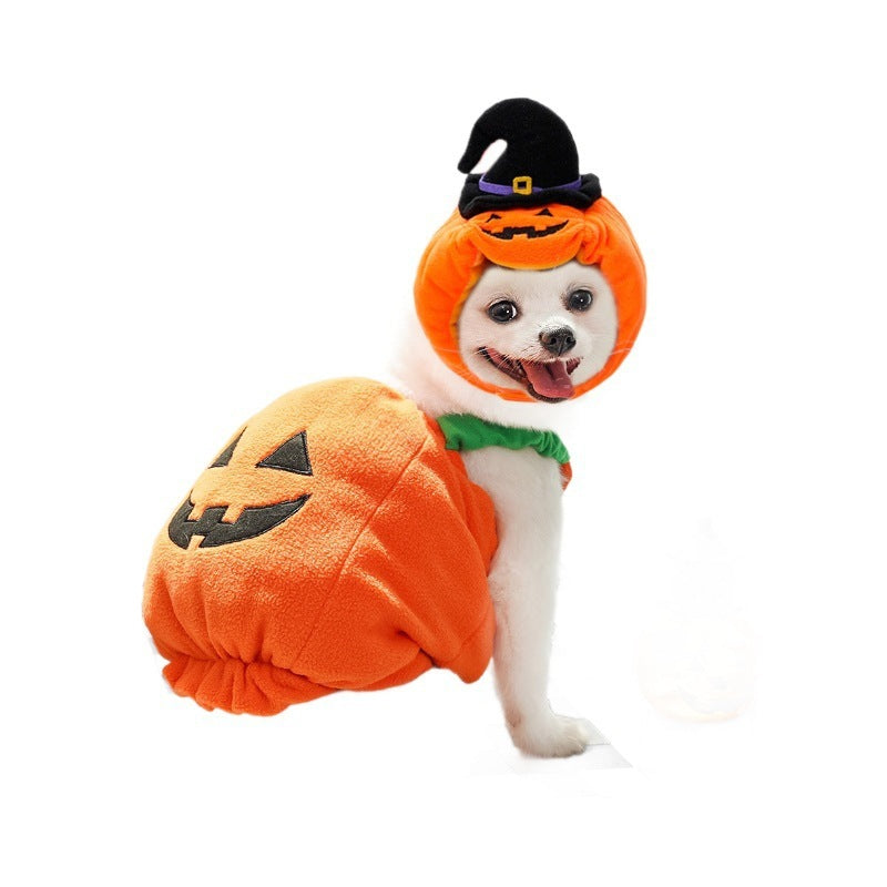 Pet Hat Halloween Funny Pumpkin Hat