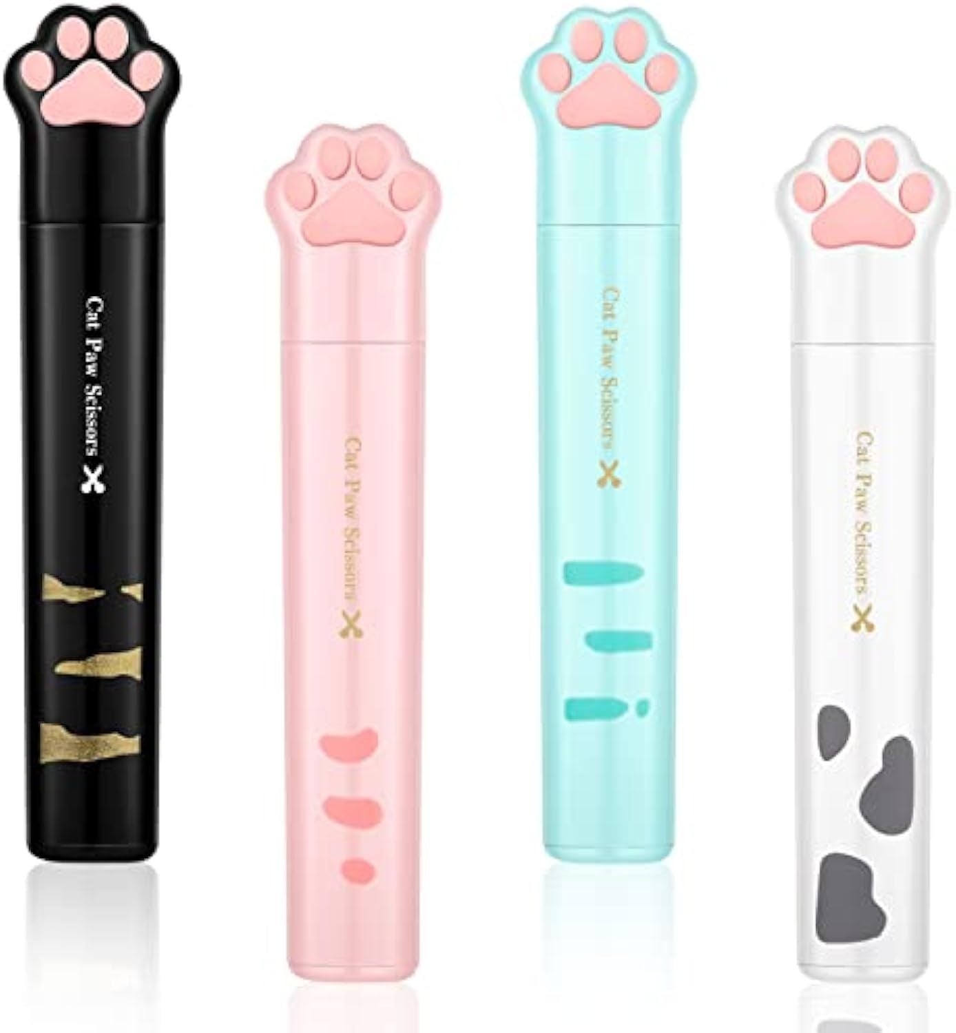 Cat Paw Mini Scissors Stainless Steel Craft Scissors Small Folding Safety Scissors Portable Cartoon Cute Mini