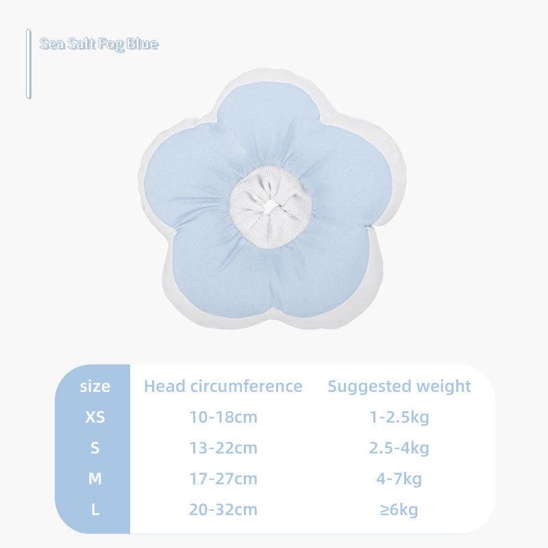 Cat Flower Cotton Neck Pet Collar Adjustable Anti-Bite Surgery Cute Solar Flower Neck Cone Beauty Head Cover