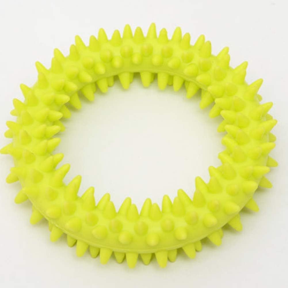 Dog Chew Toy TPR Spiky Circle Ring Dog Bite-Training Chew Molar Toy Cleaning Tooth Pet Supply