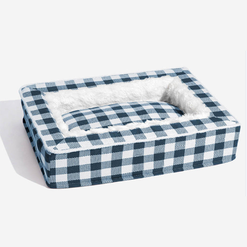 Classic Plaid Kennel Four Seasons Universal Removable And Washable