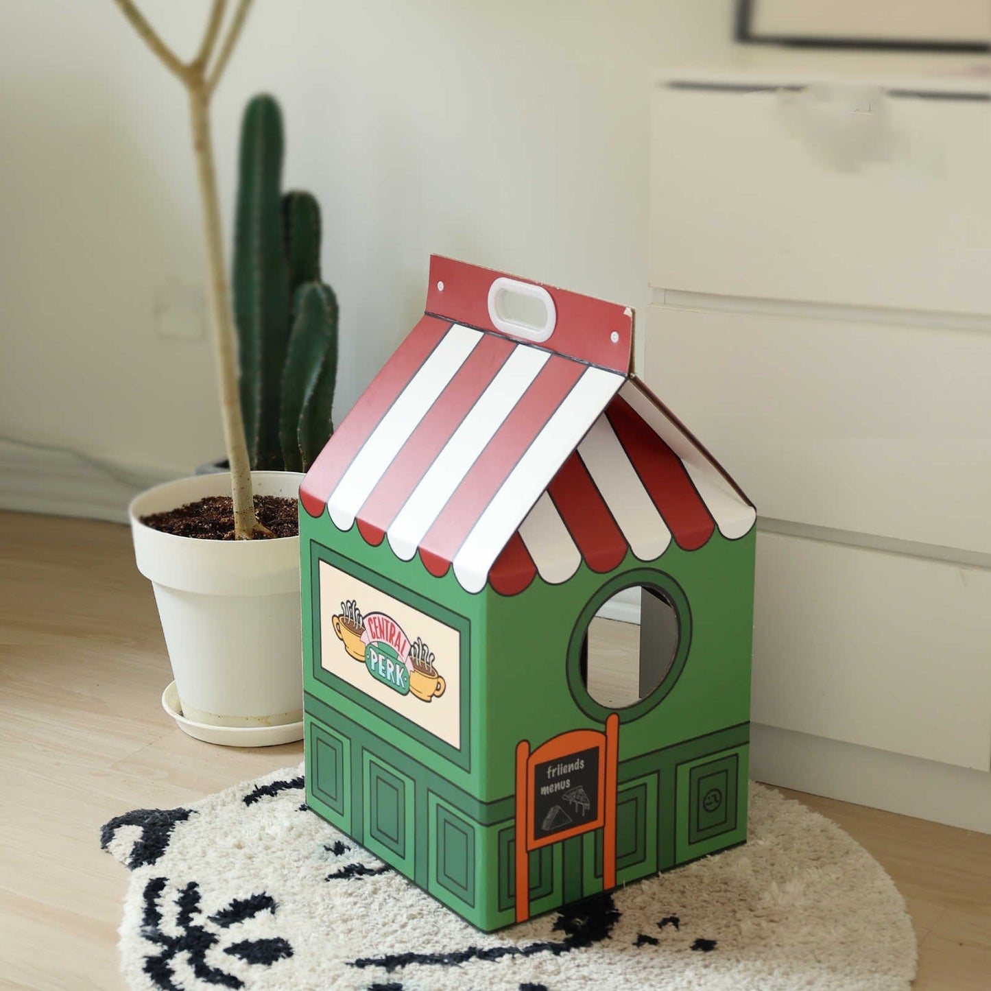Coffee Shop Cat Scratch Board Cat Nest Grinding Claw Wear-resistant