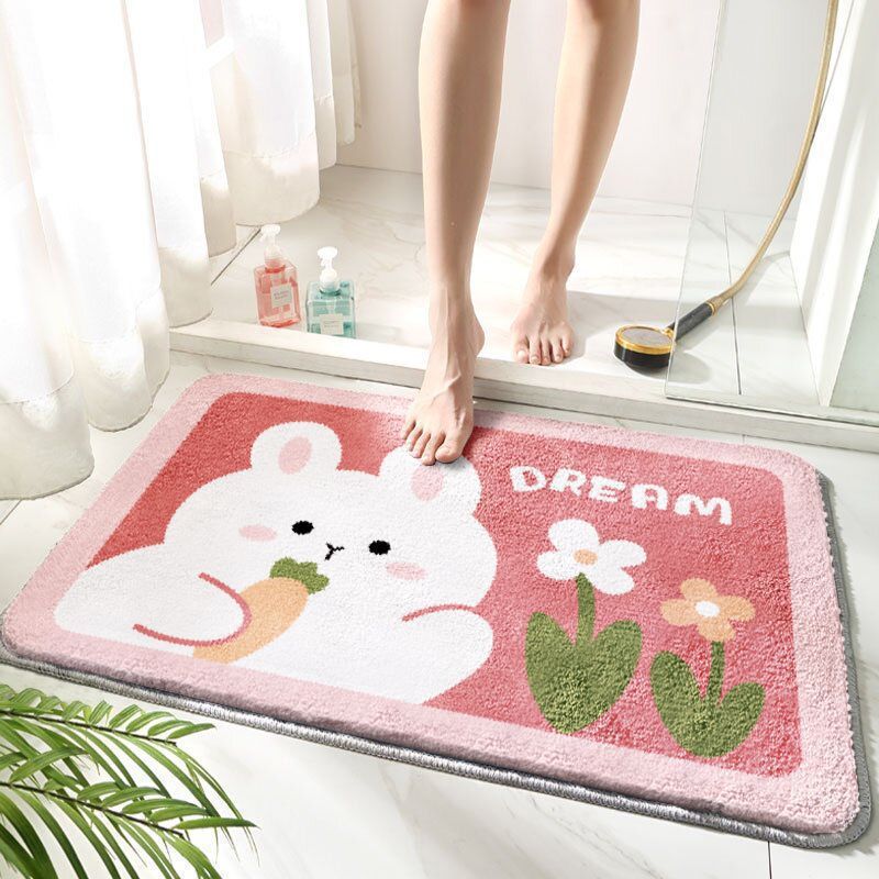 Bathroom Strong Absorbent Cartoon Stain-resistant Non-slip Mat