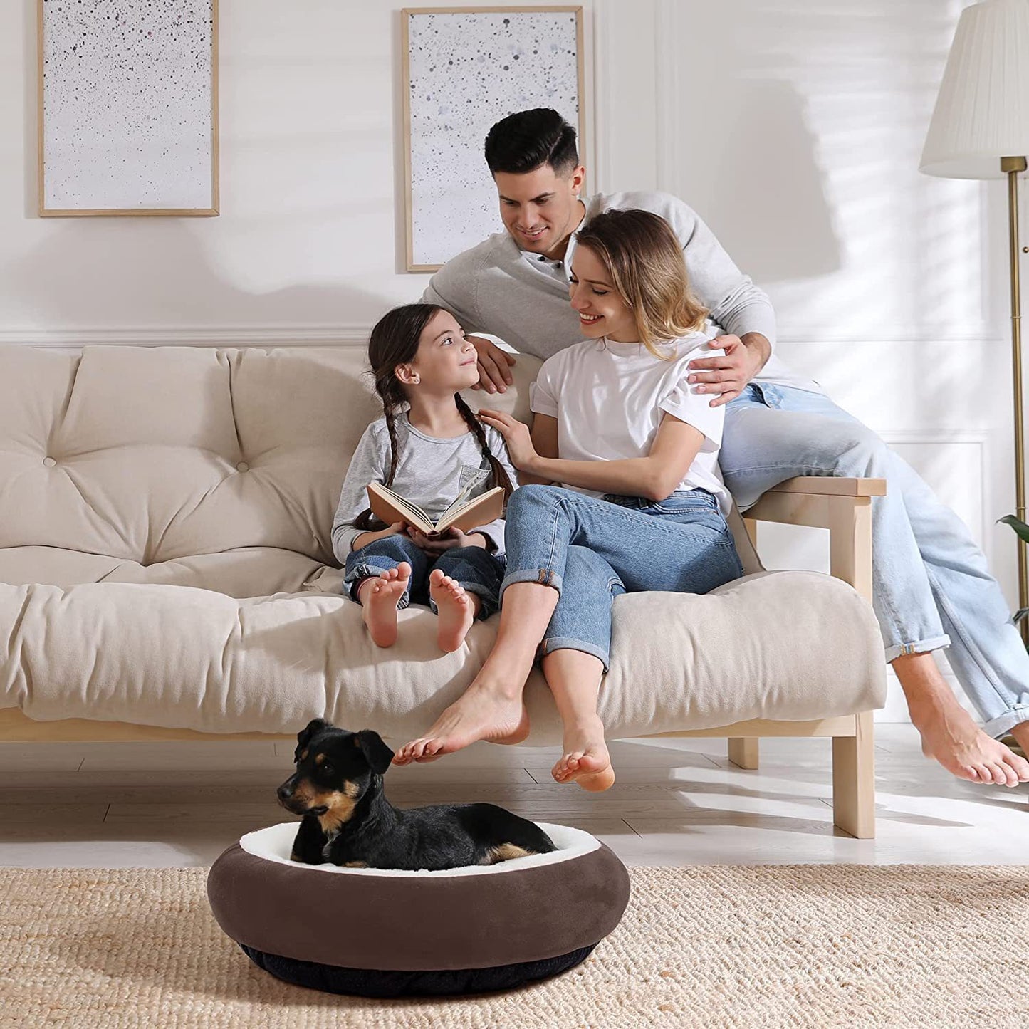 Circular Warm And Soft Pet Nest
