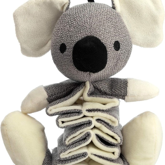 Hollypet Dog Toys Squeaky Toy Partial Stuffed Animal With Crinkle Paper Relieve Boredom For Small Medium And Large Dogs Gray Koala