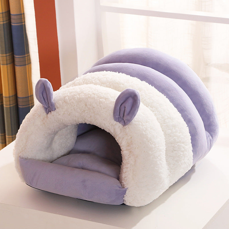 Closed Cat Nest For All Four Seasons Universal Supplies For Cats Washable And Warm Kennel For Winter Mat For Kitten Room
