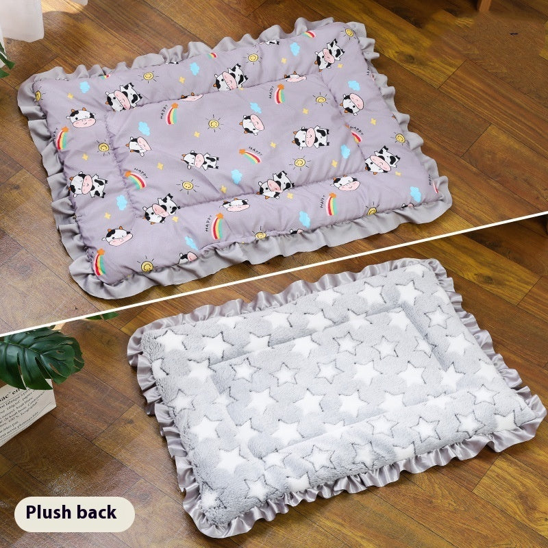 Thickened Autumn And Winter Warm Dogs And Cats Floor Mat Cat Dog Sleeping Universal Pet Bed