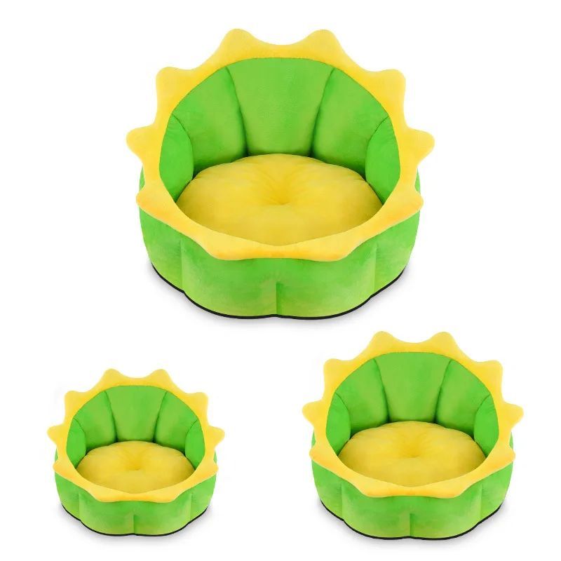 New Dinosaur Cat Soft Comfortable Winter Warmth Large, Medium And Small Dog Teddy Gold Haired Pet Products Nest Bed House
