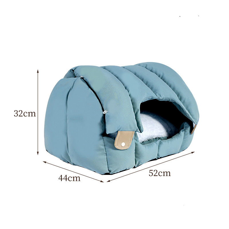 Dual-purpose Arched Cat Nest Fully Enclosed And Warm Cat Nest Soft And Comfortable Sofa Pet Nest Universal Deformable For Cats And Dogs
