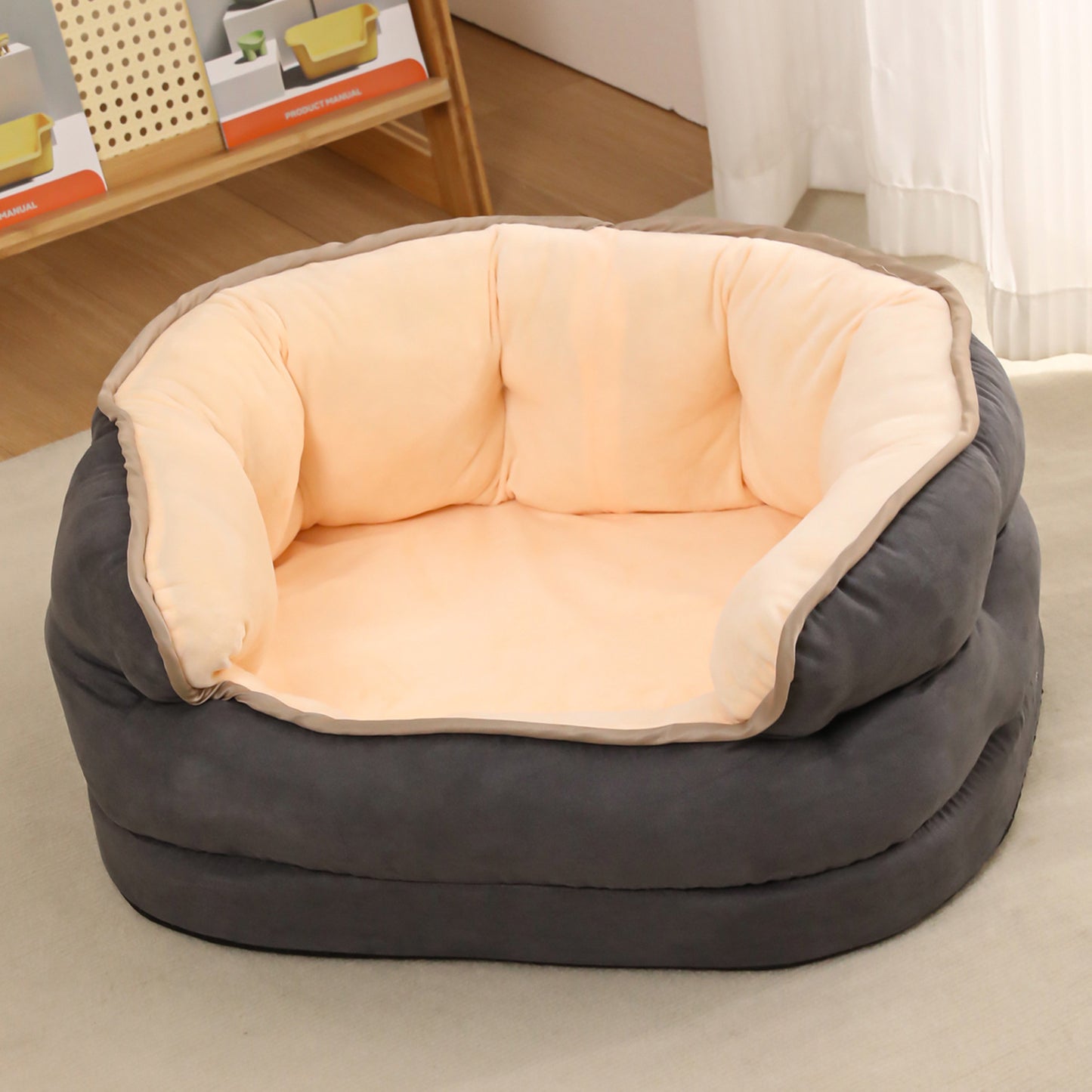 Pet Dog Sofa Bed Provides Warmth For Small Dogs Cat And Dog Mattress Pet Kennel Thickened Washable Plush Pet Supplies