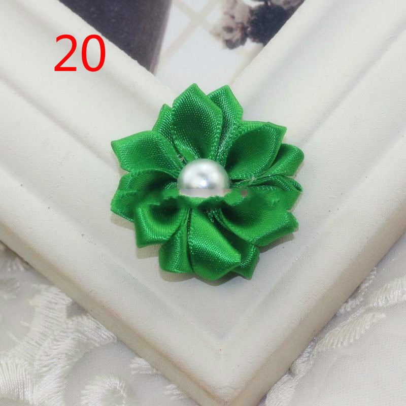 Ribbon Handmade Pearl Flowers