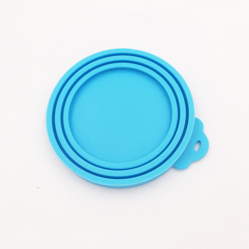 Silicone pet can cover cat and dog food can cover