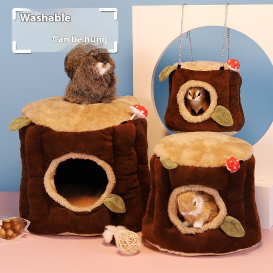 Rabbit Washable Hanging Winter Stump Nest