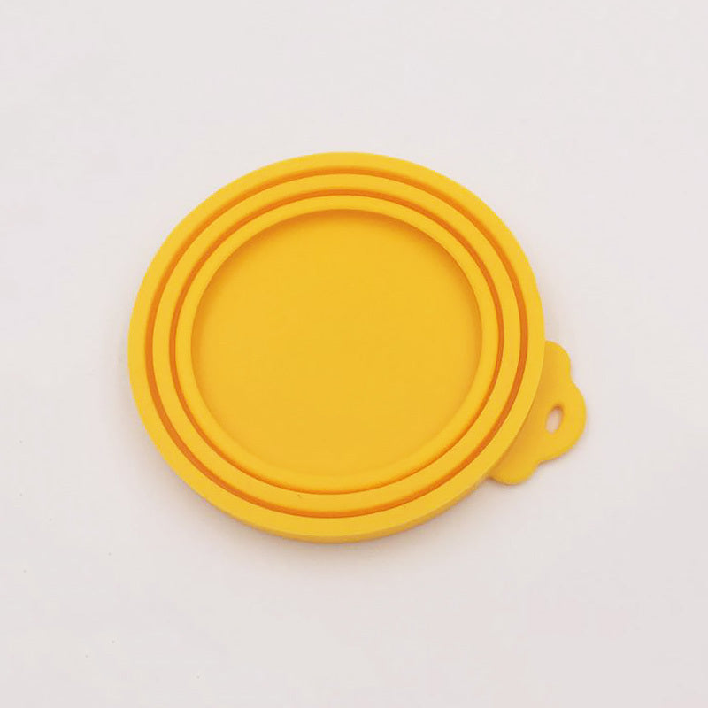 Silicone pet can cover cat and dog food can cover