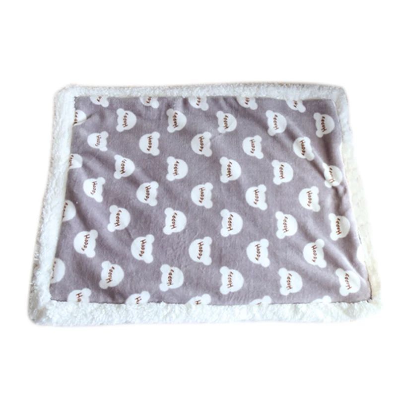 Thick Lamb Fleece Pet Dog Blanket Soft Flannel Cat And Dog Cushion To Keep Warm Cat And Dog Sleeping Blanket Winter Pet Cushion