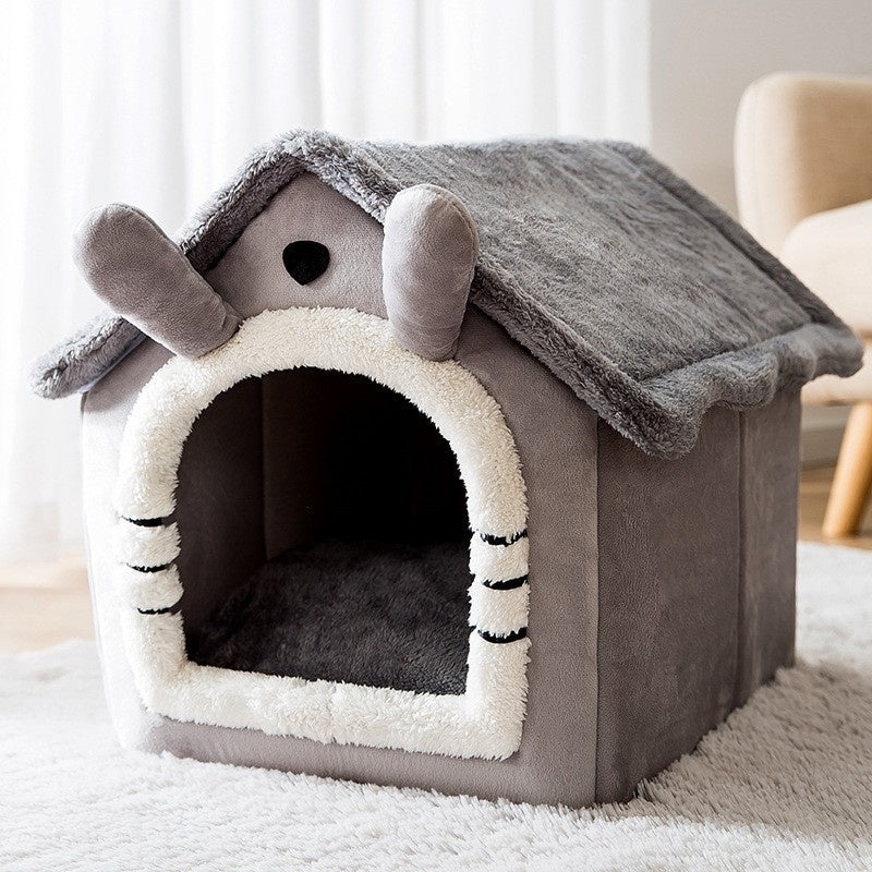 Dog Autumn And Winter Pet Cat Sponge Nest Teddy Closed