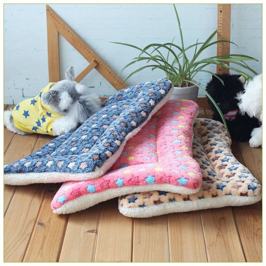 Suede waterproof plush cat and dog leakproof mat