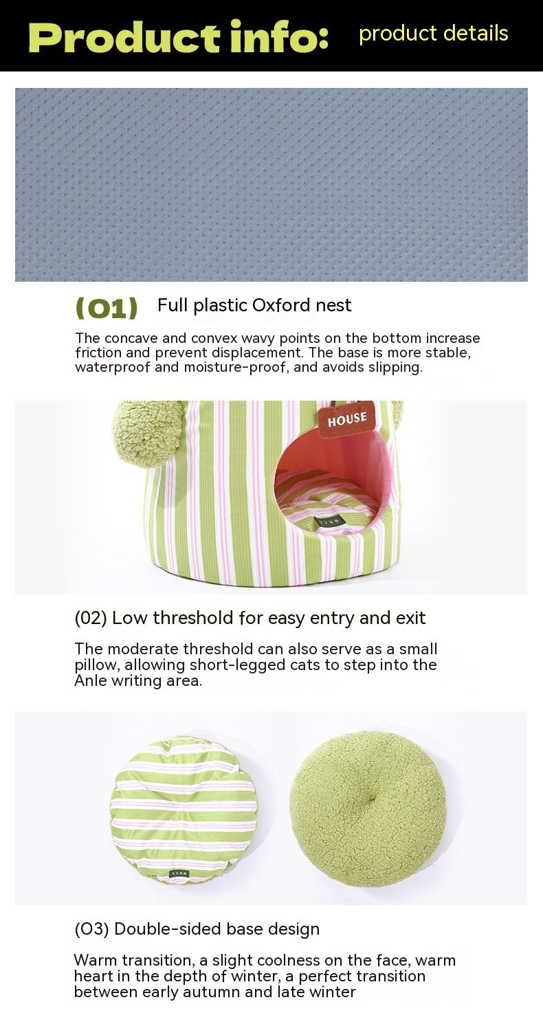 Pet Cauliflower Tree Hole Three-dimensional Closed Cat Nest