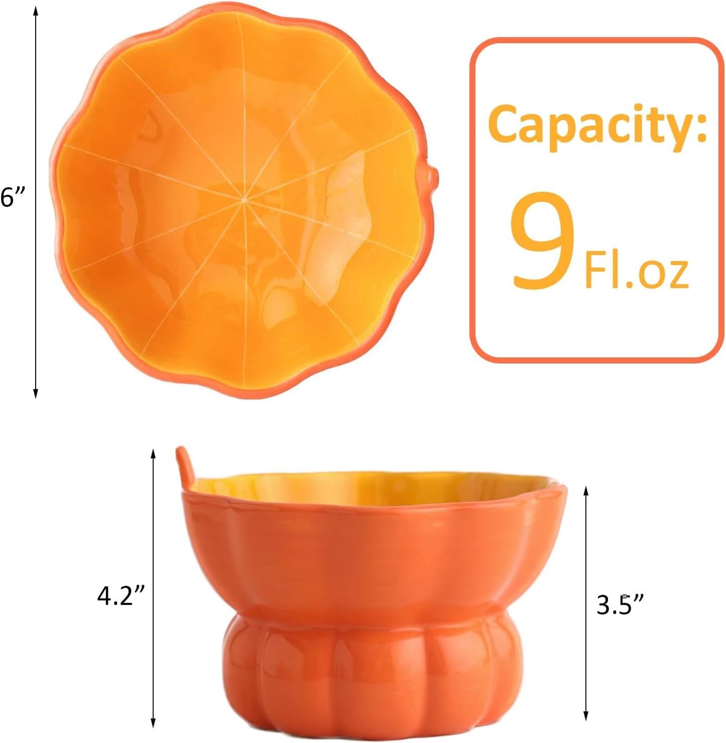 Ceramic Raised Cat Food Bowl - Pink Elevated Dish For Indoor Cats With Anti-Vomiting And Spinal Protection