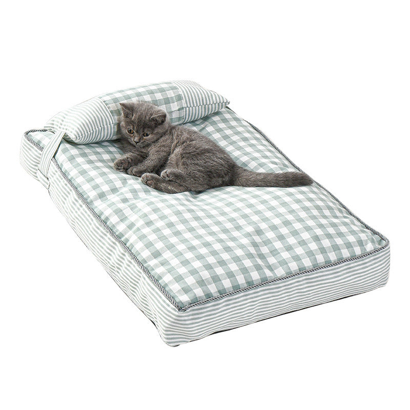 Pet Nest Dog Cushion, Warm In Autumn And Winter, Fully Removable And Washable Dog Bed, Thickened, Comfortable And Warm Cat And Dog Sleeping Mat