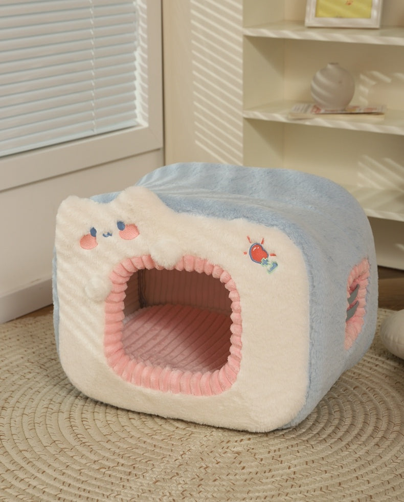 Pet Warm Closed Cat Nest