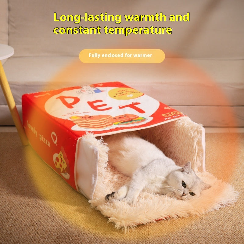 Rectangular Fully Enclosed Sense Of Security Pet Bed