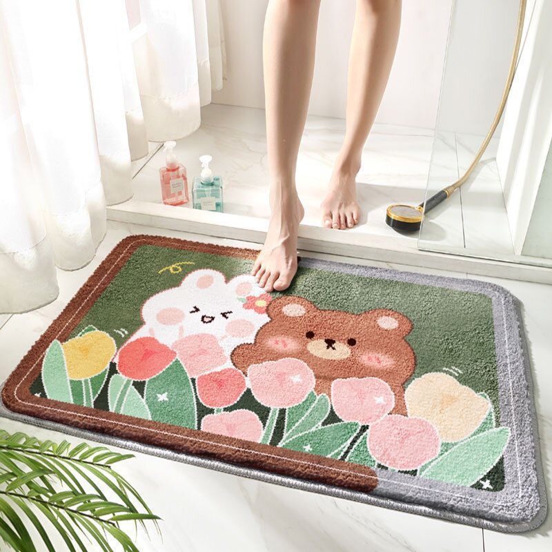 Bathroom Strong Absorbent Cartoon Stain-resistant Non-slip Mat