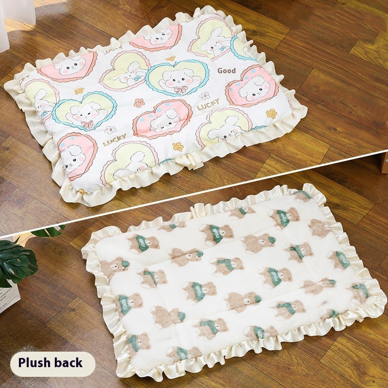 Thickened Autumn And Winter Warm Dogs And Cats Floor Mat Cat Dog Sleeping Universal Pet Bed