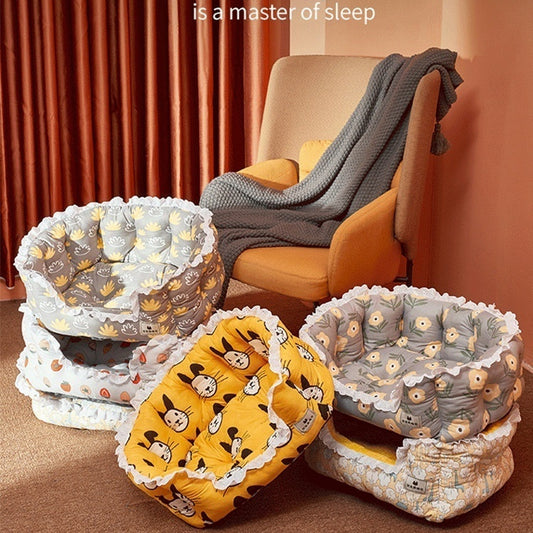 Four Seasons Universal Kennel Removable And Washable Warm Dog Sofa