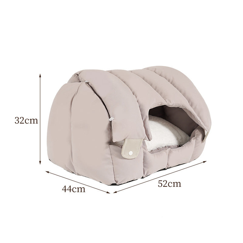 Dual-purpose Arched Cat Nest Fully Enclosed And Warm Cat Nest Soft And Comfortable Sofa Pet Nest Universal Deformable For Cats And Dogs