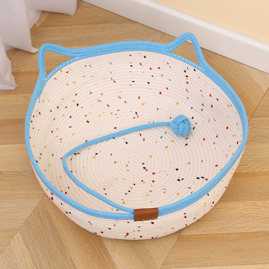 Cotton And Hemp Rope Cat Nest Mat Cotton And Hemp Rope Pet Bed