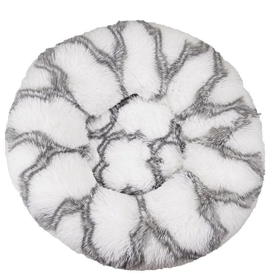 Dog Cat Plush Round Nest Pet Winter Mat Pet Product Accessories Bed Multicolor Multi Size Cat Litter Dog Litter