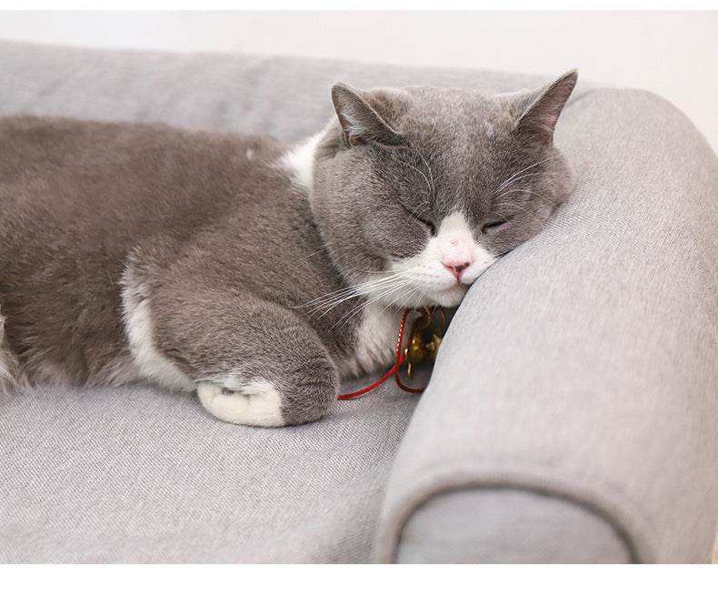 Linen Fabric Removable And Washable Pet Sofa Nest