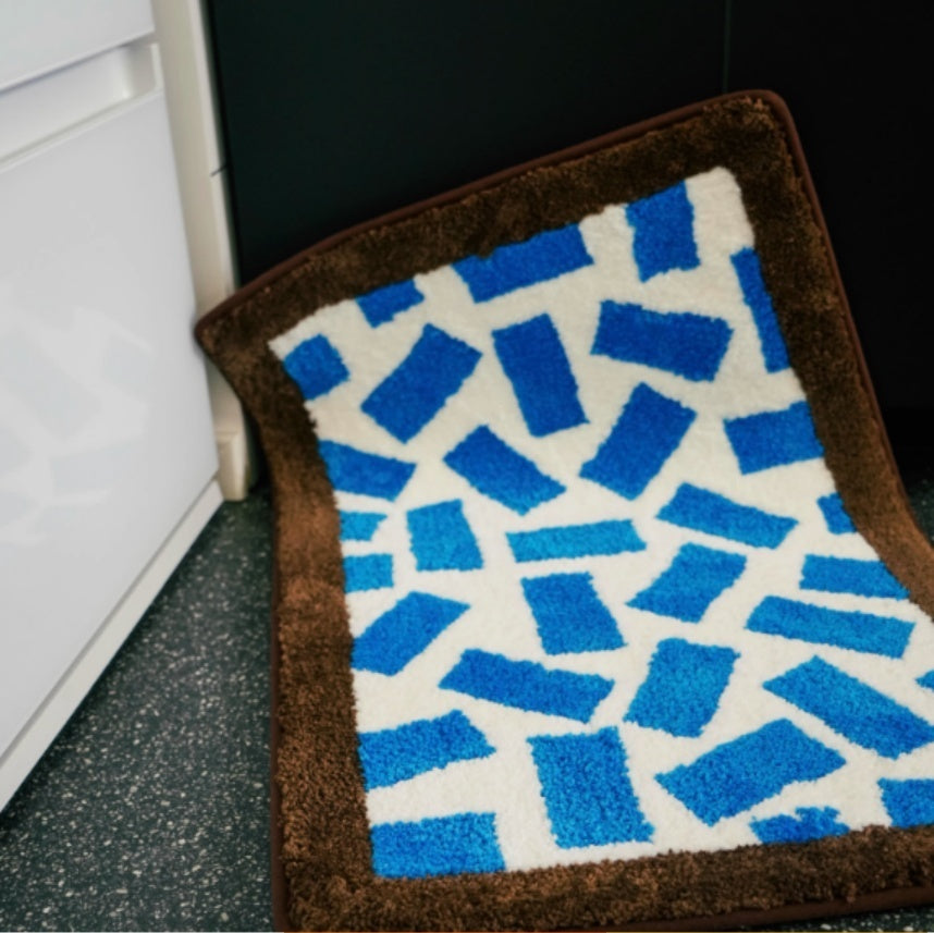 Household Dopamine Color Matching Square Carpet