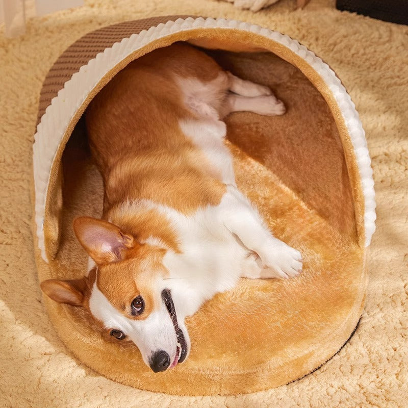 Dog Nest Sleeping Bag For Small  Medium Dogs Winter Warm Removable And Washable Pet Supplies