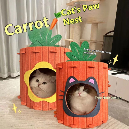 Carrot Cat Nest Villa Cat Scratch Board Integrated Wear-resistant No Dandruff