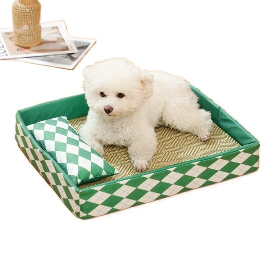 Cat Litter Summer Rattan Mat Four Seasons Universal Cat Bed Summer Cat Sleeping Nest Kitten Kitten Can Not Be Removed And Washed Pet Bed