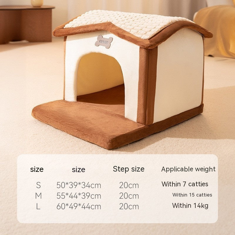 Autumn And Winter Closed Warm Cat Bed Kennel Pet Supplies