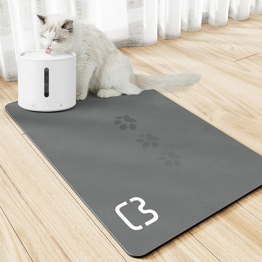 Minimalist Pet Feeding Mat Repeated Washing Water-absorbing Non-slip Mat Rest Sleep