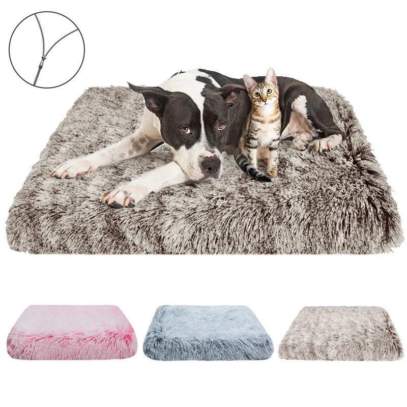 Plush Square Kennel Cat Mat