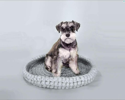 Pet's nest woven with coarse wool