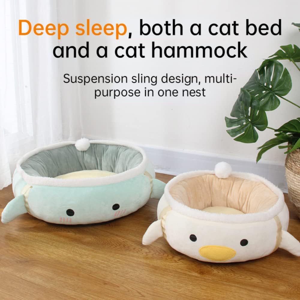 Cat Nest Chick Dinosaur Shape Cat Bed Cat Hammock Cute And Comfortable Cat Sofa Bed Can Be Hung Can Be Placed Flat Pet Bed Suitable For Small Cats And Dogs