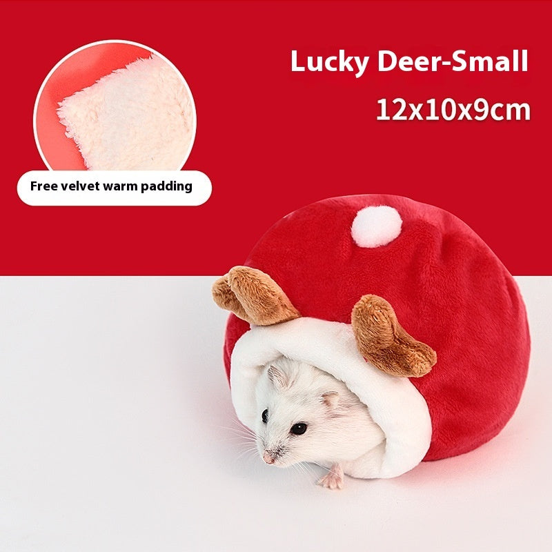Rabbit Anti-bite Warm Cotton Pet Nest Universal Hamster Sugar Glider Djungarian Hamster Winter House
