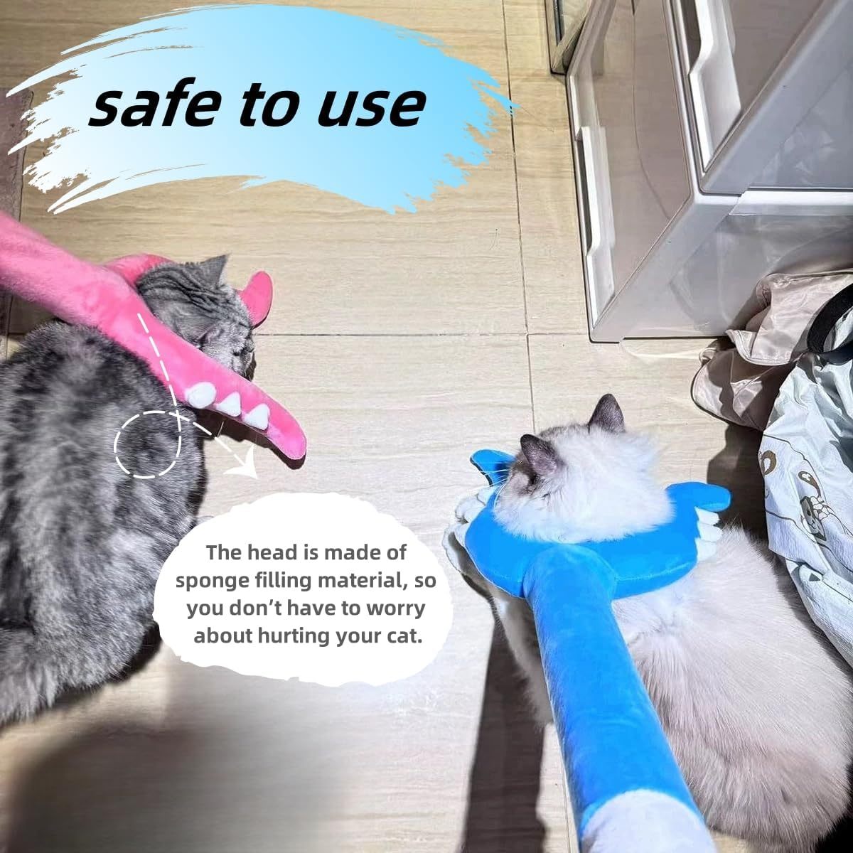 Plush Cat Wand Toy Catch The Naughty Cat Wand Pet Toys Interactive Cat Toy Chikawa Cat Toy Wand Sanctioning Cat Stick Toy Cat Toys For Indoor Cats
